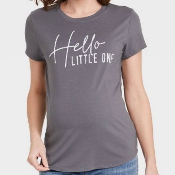 NWT Isabel Maternity Hello Little One Grey
Graphic Short Sleeve T-Shirt Size S - Picture 2 of 13